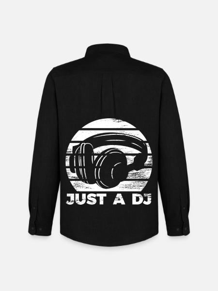 DJ - Männer Oxford Hemd von Stanley/Stella - Schwarz