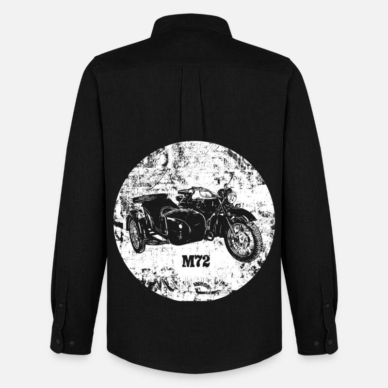 Ural M72 - Männer Oxford Hemd von Stanley/Stella - Schwarz