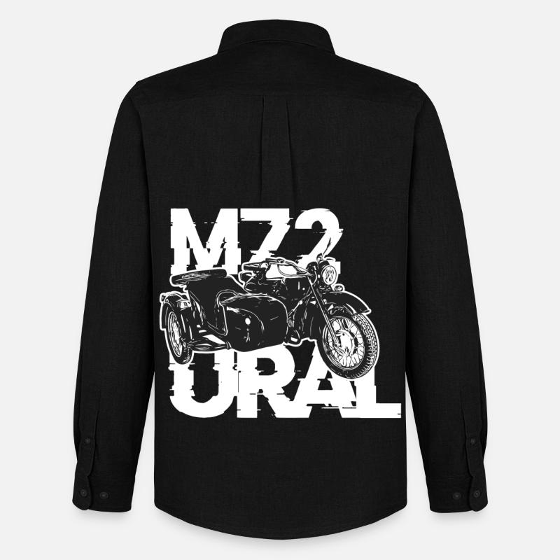 Ural M72 - Männer Oxford Hemd von Stanley/Stella - Schwarz