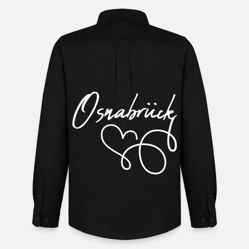 Osnabrück - Männer Oxford Hemd von Stanley/Stella - Schwarz