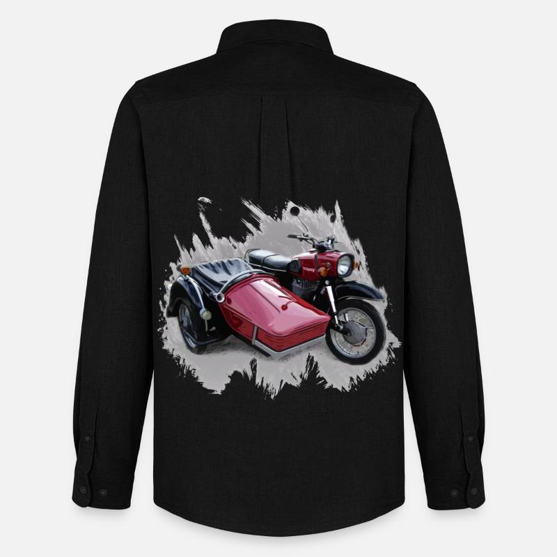 Simson Schwalbe Duo - Männer Oxford Hemd von Stanley/Stella - Schwarz