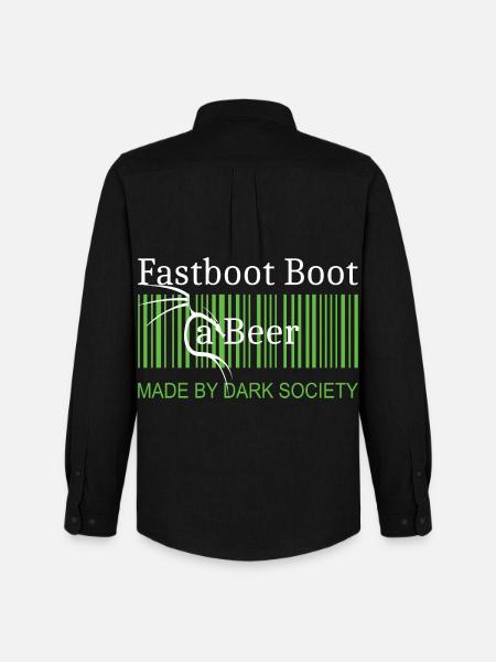 Fastboot Boot a Beer - Men's Oxford Shirt by Stanley/Stella - black