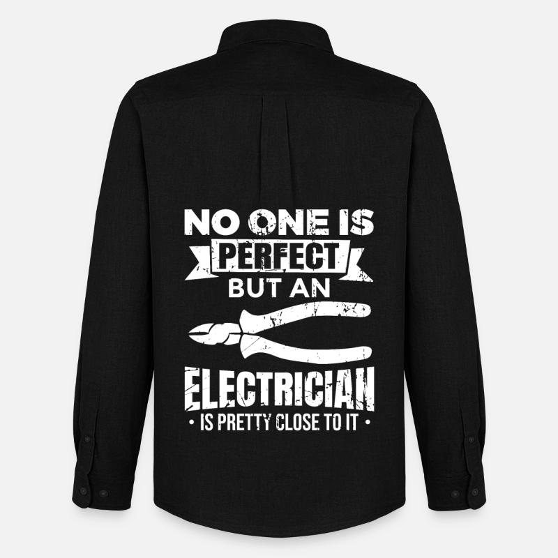 Elektroingenieur Witz - Männer Oxford Hemd von Stanley/Stella - Schwarz