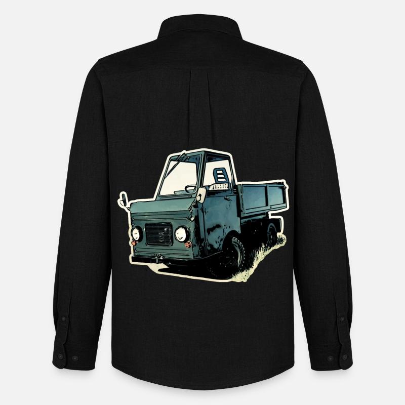 Multicar M22 - Männer Oxford Hemd von Stanley/Stella - Schwarz