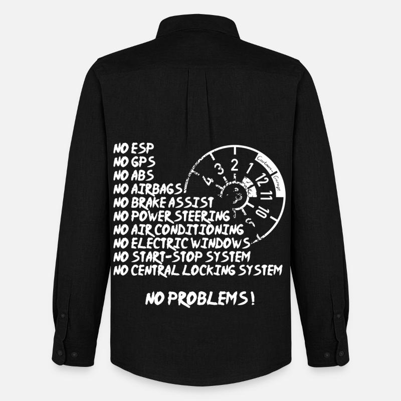 No Problems - Männer Oxford Hemd von Stanley/Stella - Schwarz