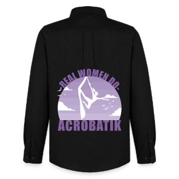 Acrobaties aériennes Acrobaties Acrobaties Sports Cadeaux - Chemise Oxford homme Stanley/Stella - noir - Dos - AI Model Male 185 dark (185cm)