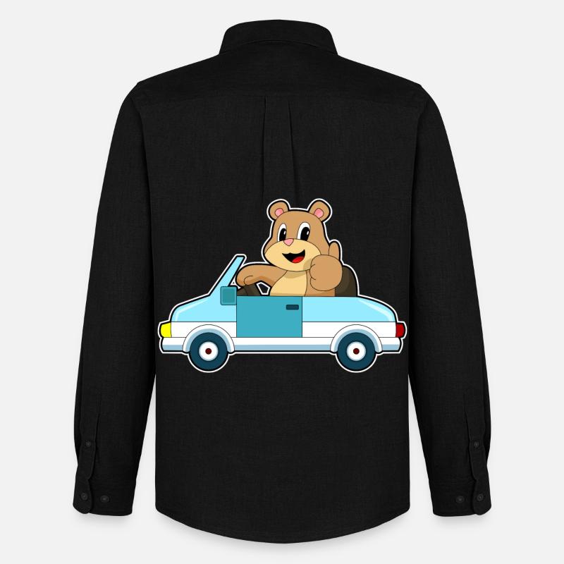 Bär Auto - Männer Oxford Hemd von Stanley/Stella - Schwarz