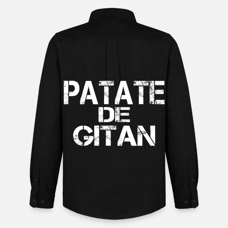 Patate de GITAN - Chemise Oxford homme Stanley/Stella - noir