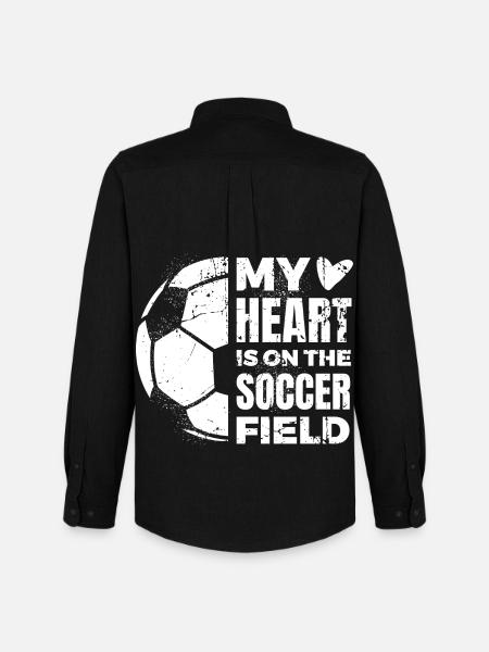 Football Lover Quote - Men's Oxford Shirt by Stanley/Stella - black