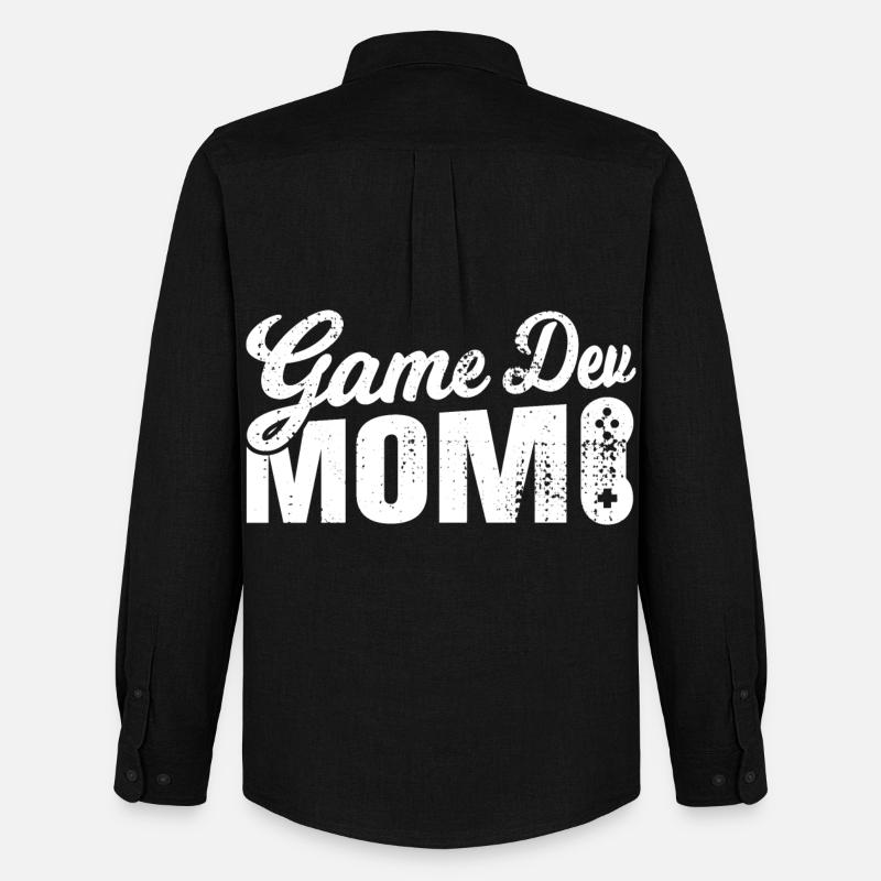 Game Dev Mom - Männer Oxford Hemd von Stanley/Stella - Schwarz