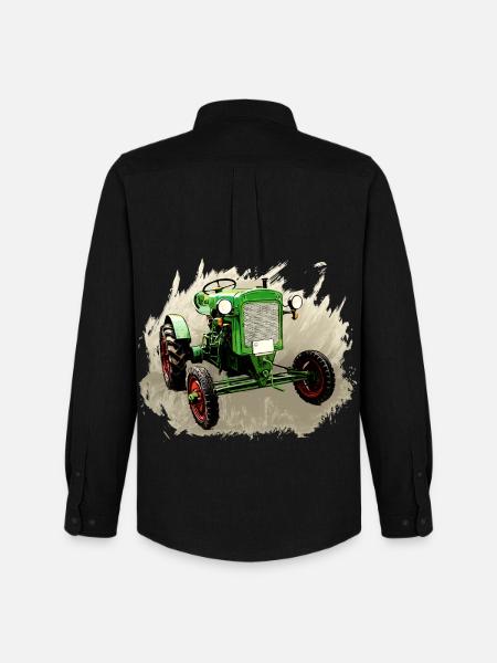 Deutz F1M 414 Bauernschlepper - Men's Oxford Shirt by Stanley/Stella - black