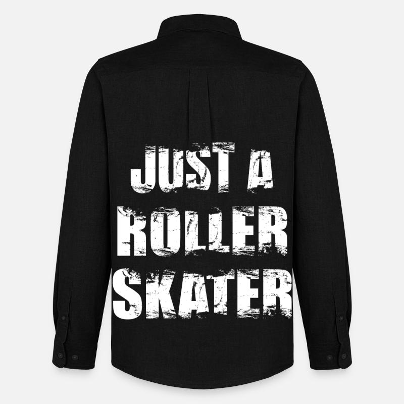 Rollschuhläufer - Männer Oxford Hemd von Stanley/Stella - Schwarz