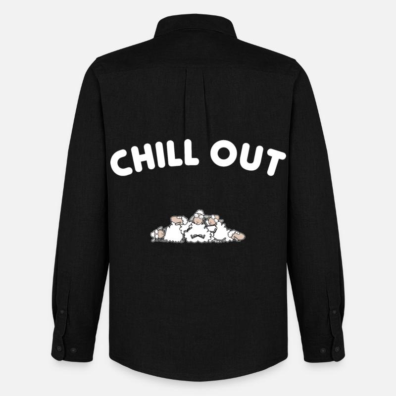 Chill out - Männer Oxford Hemd von Stanley/Stella - Schwarz