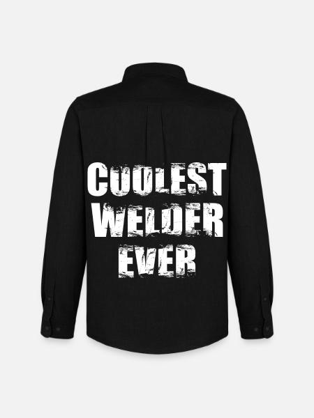 The coolest welder ever - Men's Oxford Shirt by Stanley/Stella - black
