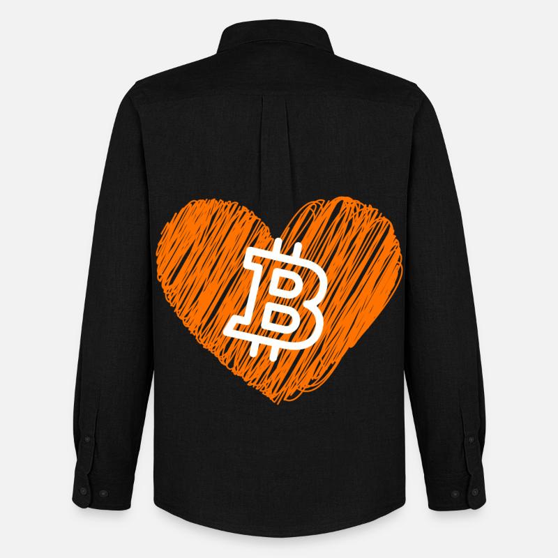 Bitcoin Crypto Cryptocurrency Splash - Männer Oxford Hemd von Stanley/Stella - Schwarz