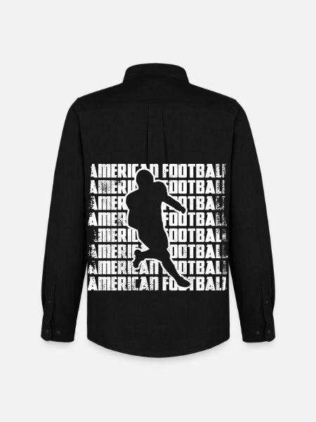 American Football Players - Men's Oxford Shirt by Stanley/Stella - black