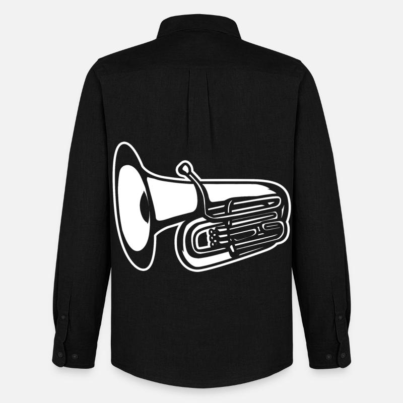 Tuba - Männer Oxford Hemd von Stanley/Stella - Schwarz