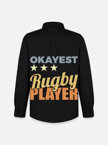 Average rugby player - Men's Oxford Shirt by Stanley/Stella - black