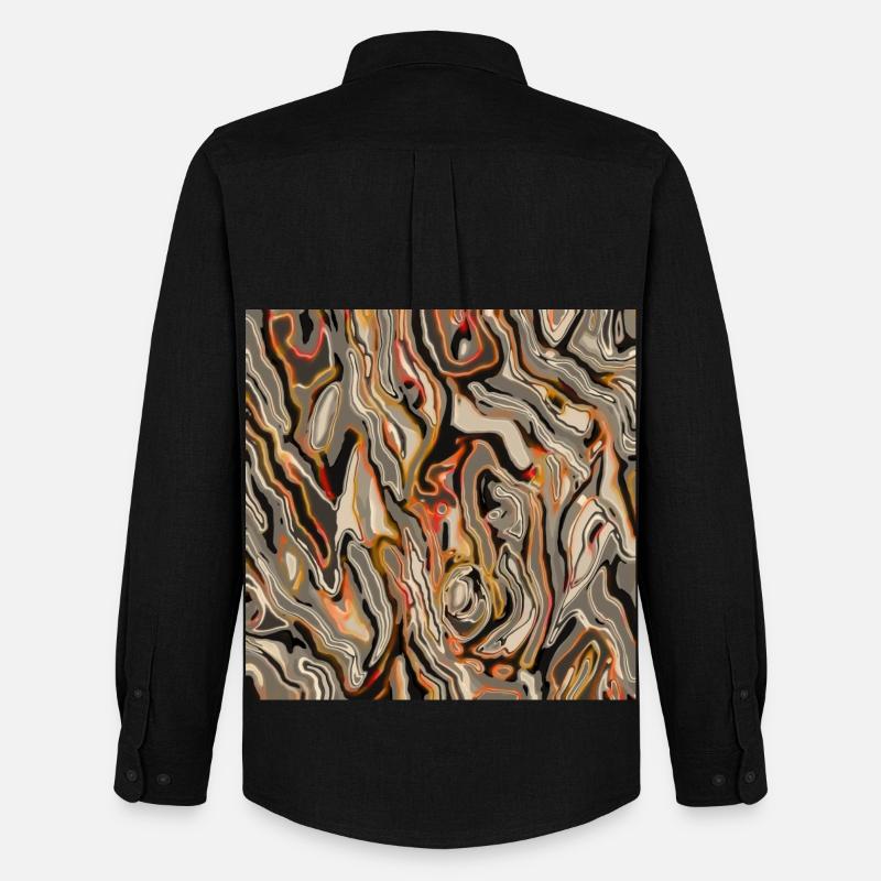 Holz ähnlich - Männer Oxford Hemd von Stanley/Stella - Schwarz