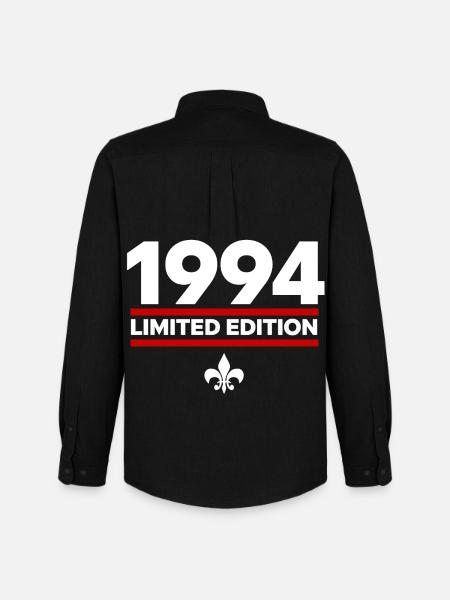 1994 Édition limitée - Chemise Oxford homme Stanley/Stella - noir