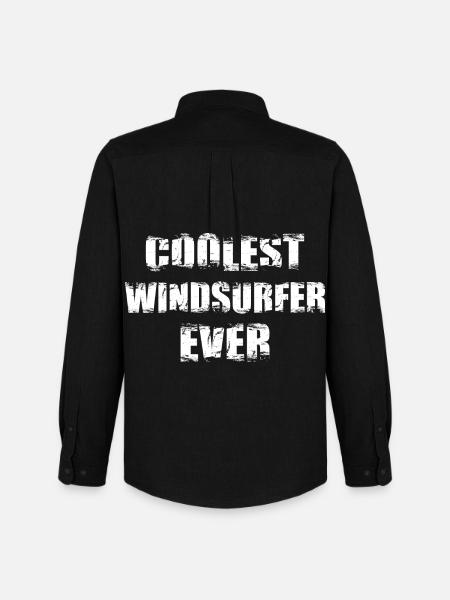 Coolest Windsurfer Ever - Men's Oxford Shirt by Stanley/Stella - black