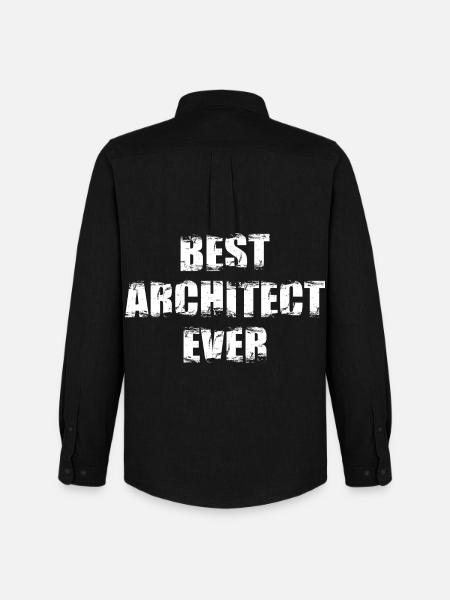 The best architect of all time - Men's Oxford Shirt by Stanley/Stella - black