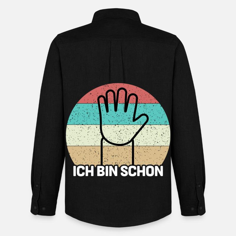 Ich Bin Schon 5 - Männer Oxford Hemd von Stanley/Stella - Schwarz