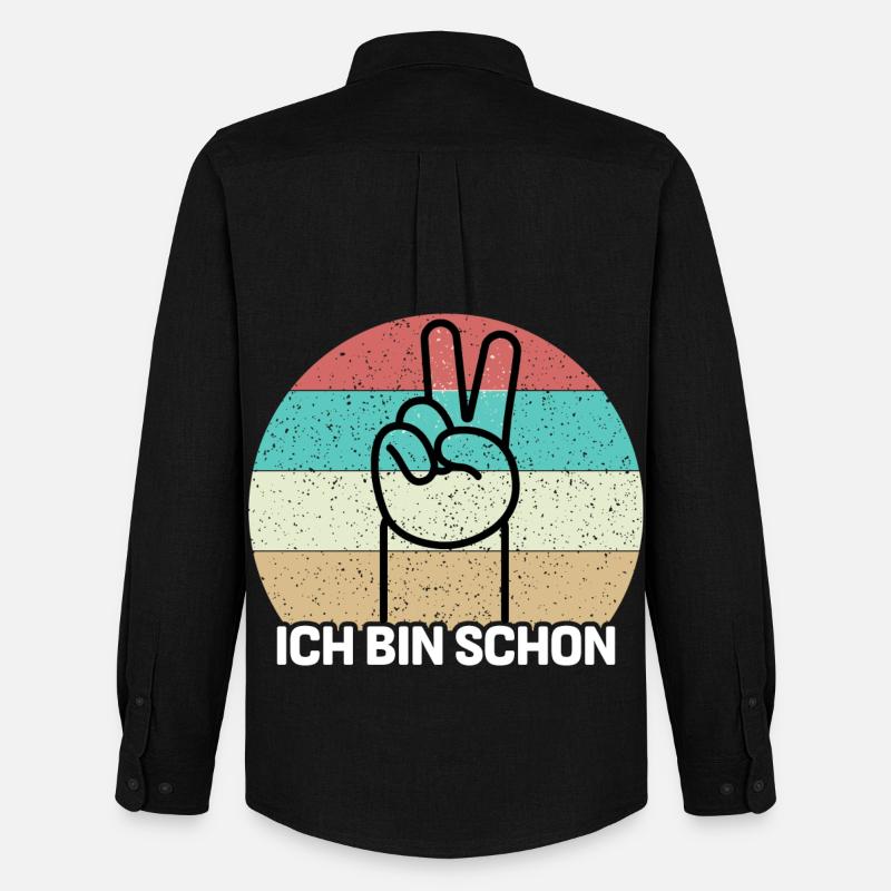 Ich bin schon 2 - Männer Oxford Hemd von Stanley/Stella - Schwarz