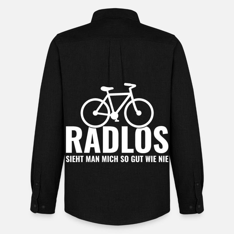Fahrrad - Männer Oxford Hemd von Stanley/Stella - Schwarz