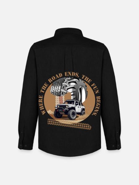 Off-Road Driver - Men's Oxford Shirt by Stanley/Stella - black