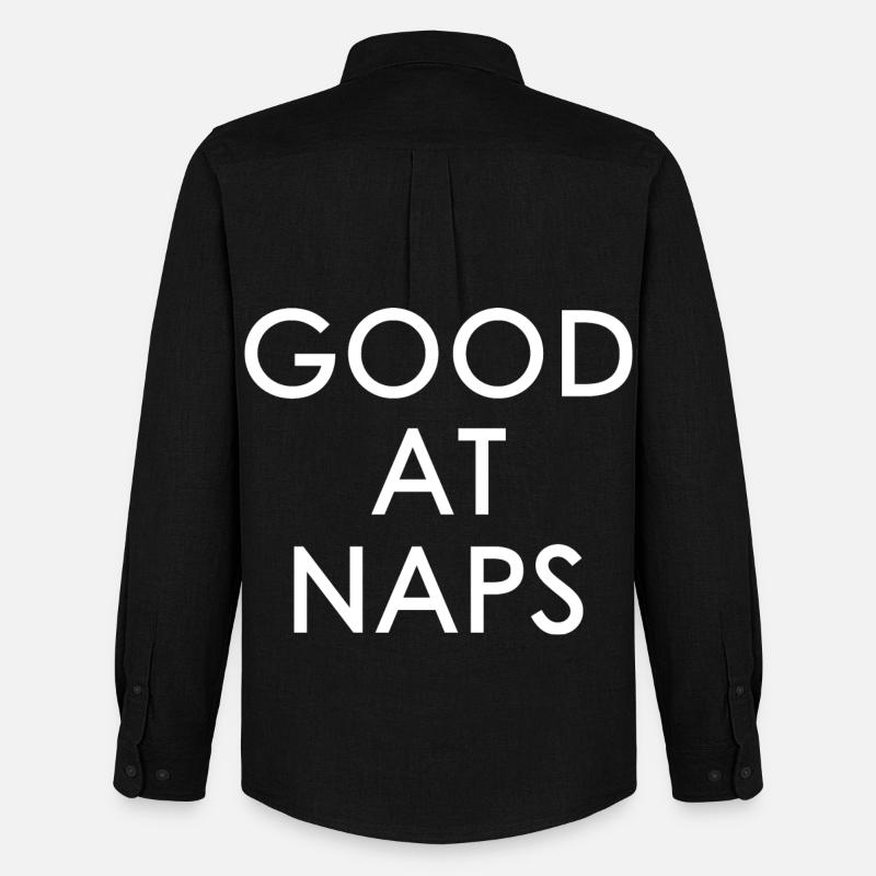 Good At Naps - Männer Oxford Hemd von Stanley/Stella - Schwarz