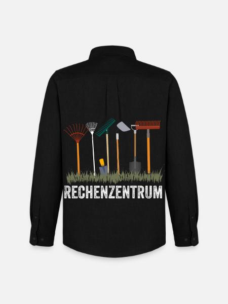 Gartenwerkzeug-Design für Hobbygärtner - Männer Oxford Hemd von Stanley/Stella - Schwarz