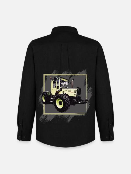 Old MB 1000 tractor - Men's Oxford Shirt by Stanley/Stella - black