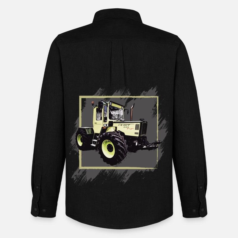 MB Traktor 1000 - Männer Oxford Hemd von Stanley/Stella - Schwarz