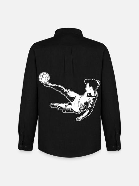 Footballer Boy - Men's Oxford Shirt by Stanley/Stella - black