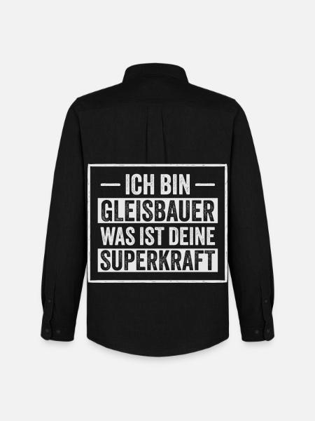 I am Geisbauer Your superpower - Men's Oxford Shirt by Stanley/Stella - black