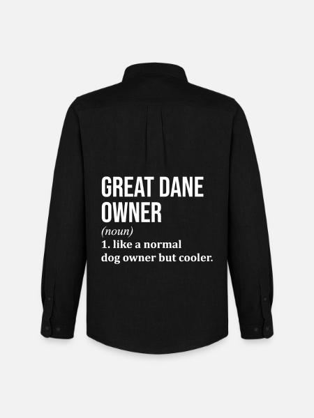 Great Dane Great Dane Great Dane - Men's Oxford Shirt by Stanley/Stella - black