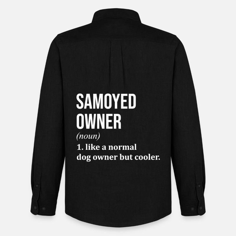 Samojeden - Männer Oxford Hemd von Stanley/Stella - Schwarz
