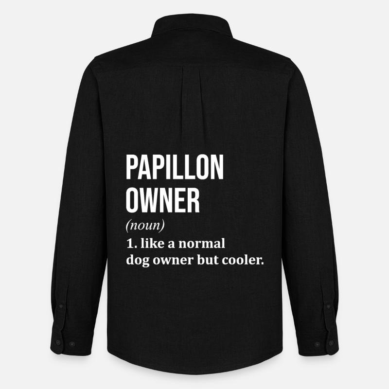 Papillon - Männer Oxford Hemd von Stanley/Stella - Schwarz