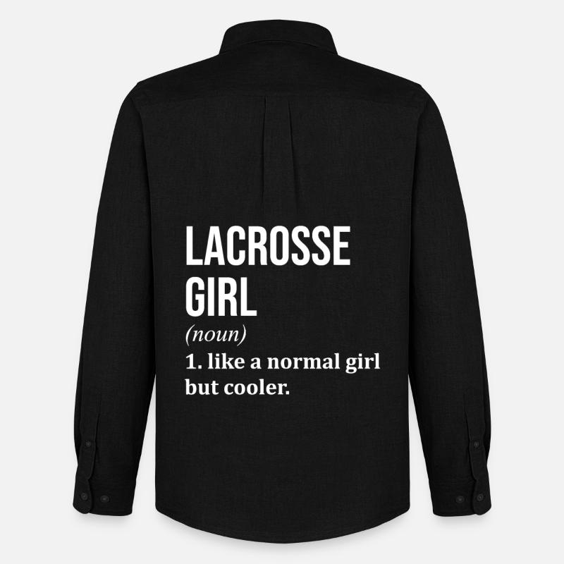 Lacrosse - Männer Oxford Hemd von Stanley/Stella - Schwarz