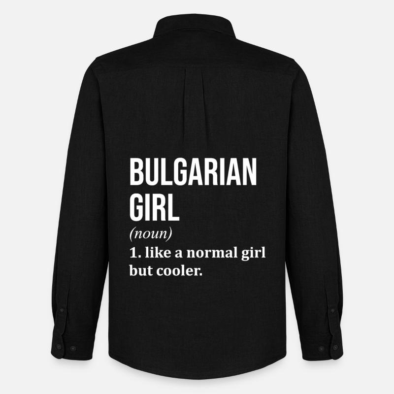 Bulgarien - Männer Oxford Hemd von Stanley/Stella - Schwarz
