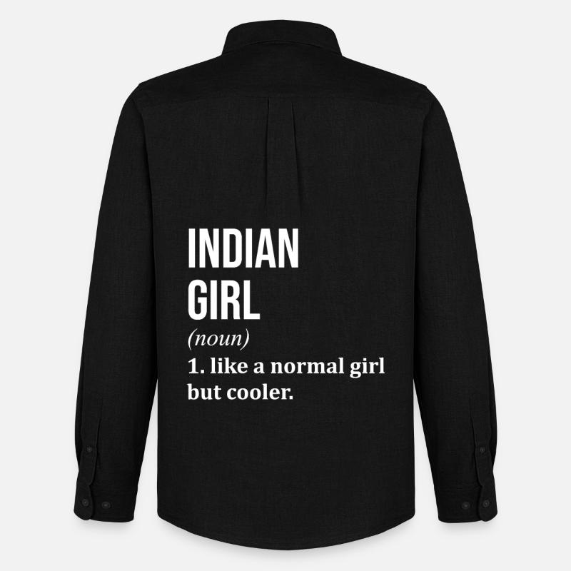 Indien - Männer Oxford Hemd von Stanley/Stella - Schwarz