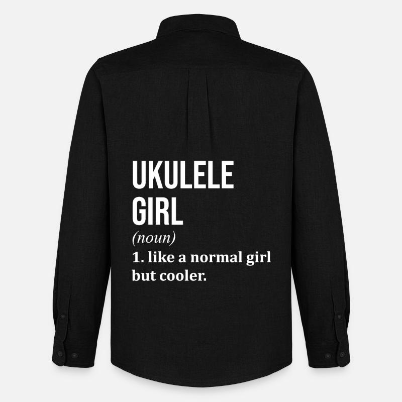 Ukulele - Männer Oxford Hemd von Stanley/Stella - Schwarz