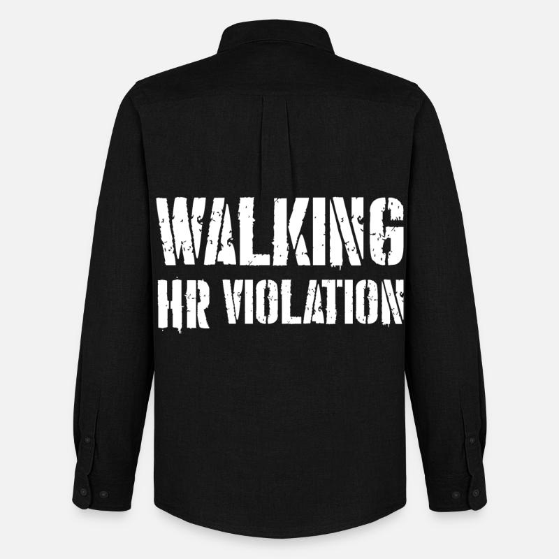 Walking HR Verstoß - Männer Oxford Hemd von Stanley/Stella - Schwarz