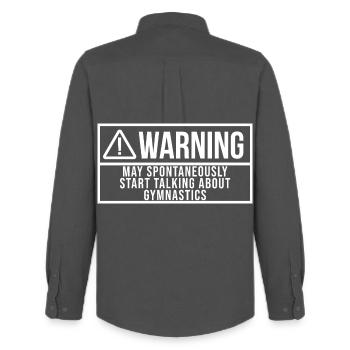 Gymnast - Men's Oxford Shirt by Stanley/Stella - anthracite - Back - AI Model Male 185 dark (185cm)