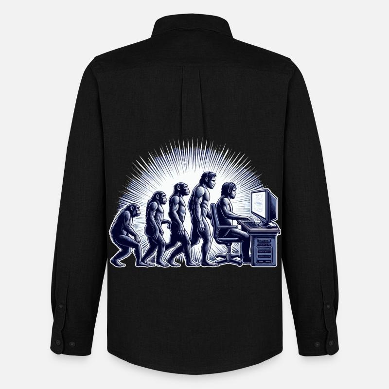 GAMING EVOLUTION - Männer Oxford Hemd von Stanley/Stella - Schwarz