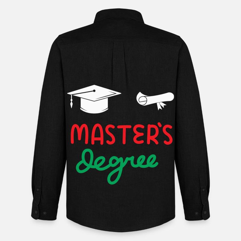 Master-Abschluss - Männer Oxford Hemd von Stanley/Stella - Schwarz