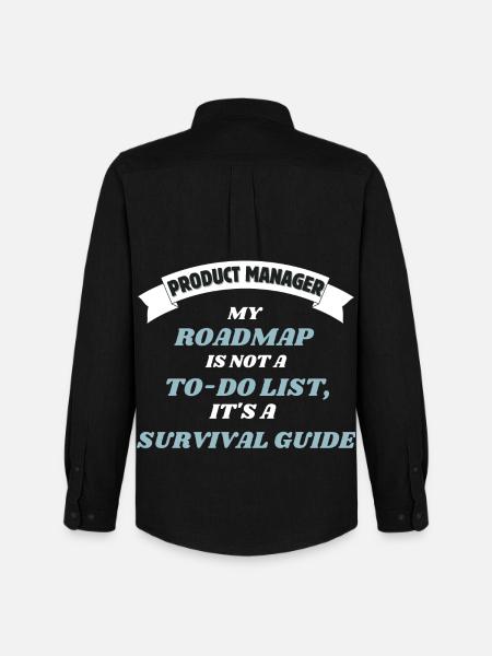 Product Manager - Roadmap - Männer Oxford Hemd von Stanley/Stella - Schwarz