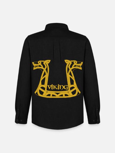 Viking Golden Dragon - Men's Oxford Shirt by Stanley/Stella - black