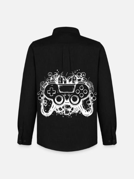 Game Controllers - Men's Oxford Shirt by Stanley/Stella - black